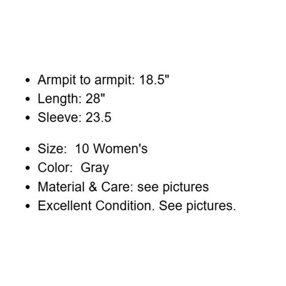 Kasper ASL Jacket Womens 10 Gray Shimmer Fitted Blazer Lined Office Career - Picture 4 of 14